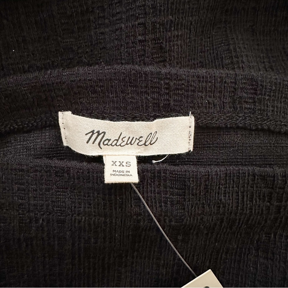 NWT Madewell Black Apron Top - Picture 2 of 5